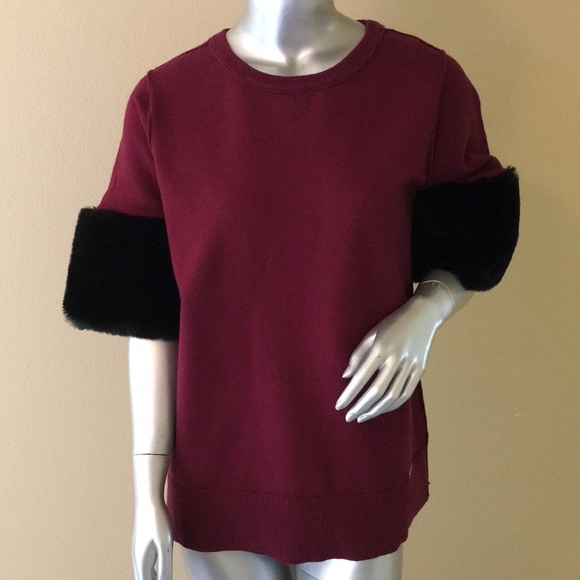 Michael Michael Kors sweater Burgundy fuax… - Picture 1 of 10